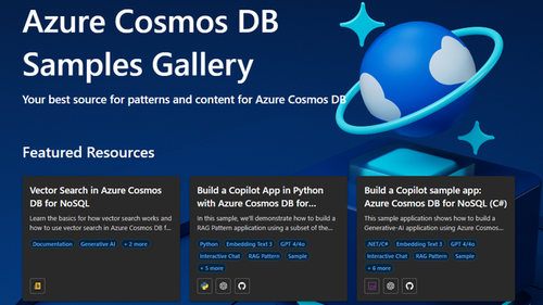 One-stop for everything Azure Cosmos DB. Code samples, docs, videos, decks, etc. Everything in one location. Community contributions are welcome.